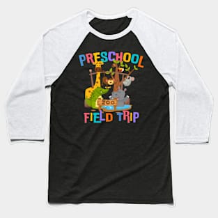 Pre-K Preschool Field Day Trip Squad 2024 Zoo Animal Baseball T-Shirt